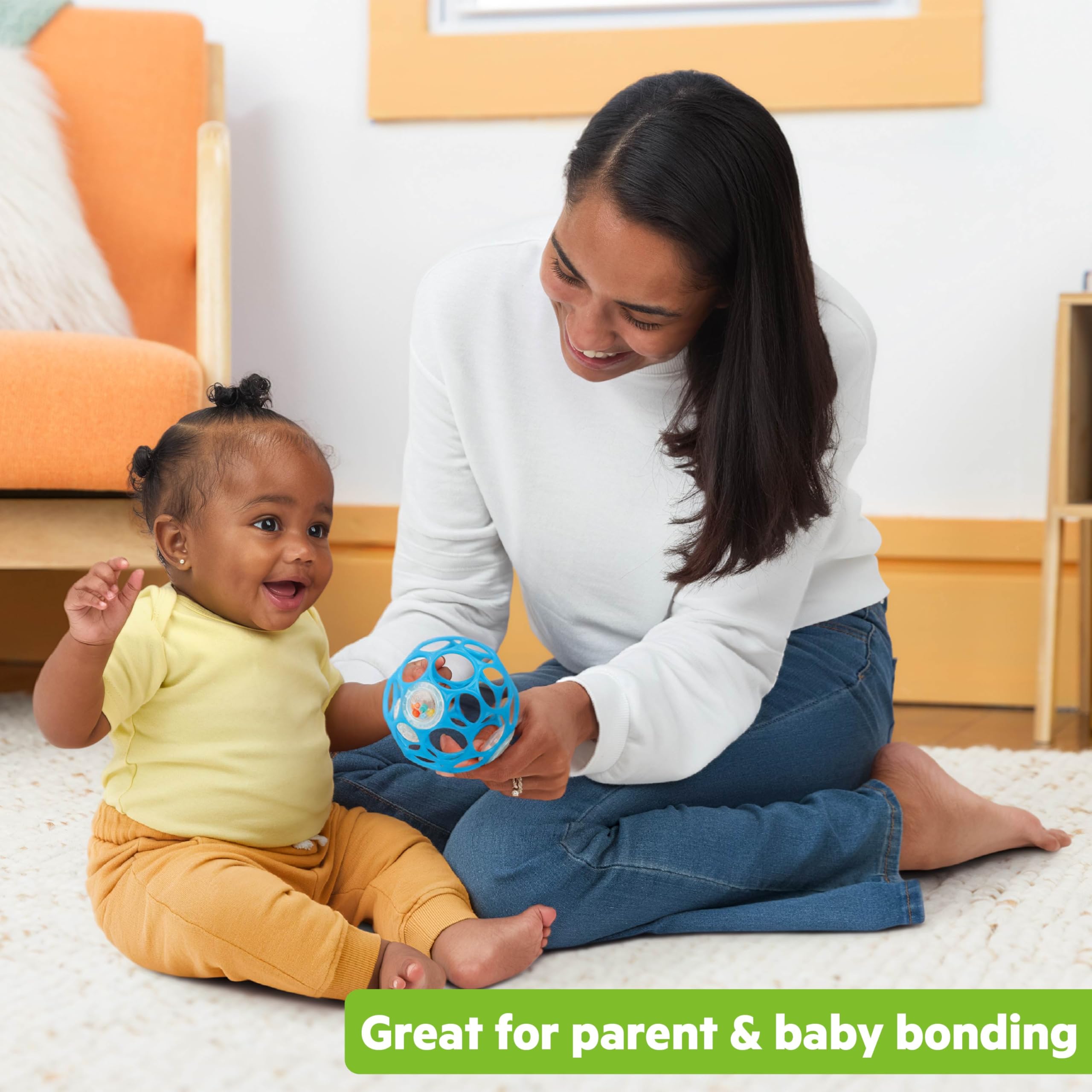 Amazon.com : Bright Starts Oball Easy-Grasp Rattle BPA-Free Infant